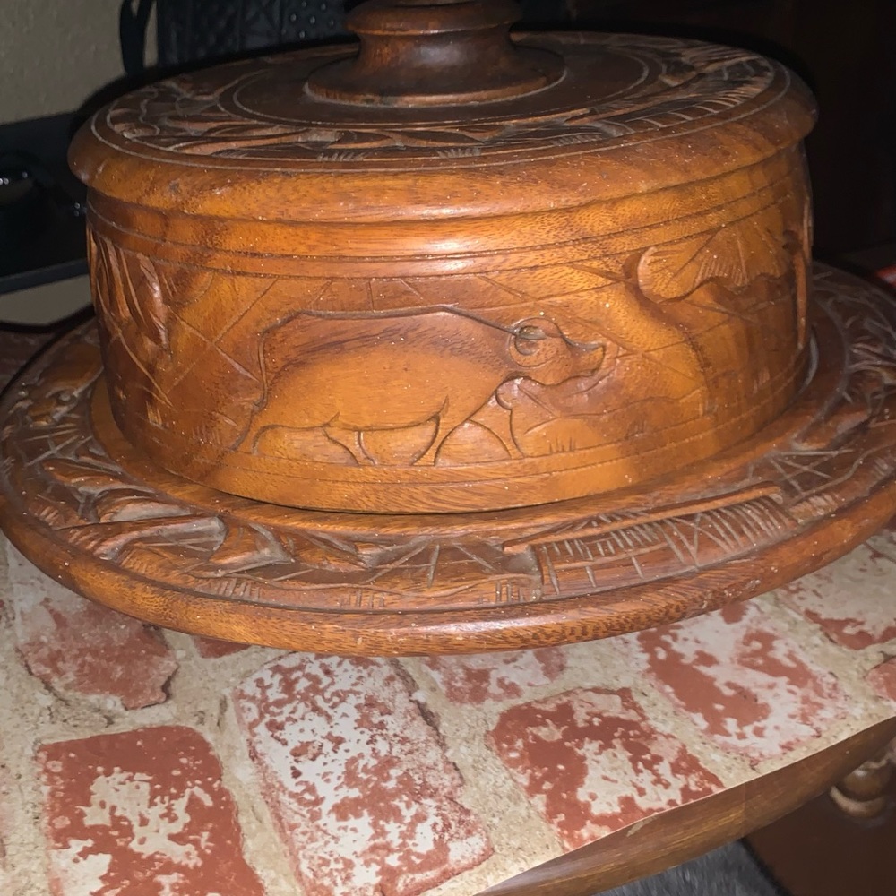Cake Stand with Cover Antique